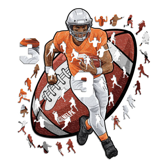 Russell Wilson - Rompecabezas de Madera