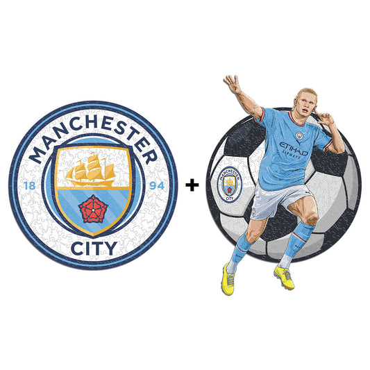 2 PACK Manchester City FC® Escudo + Haaland