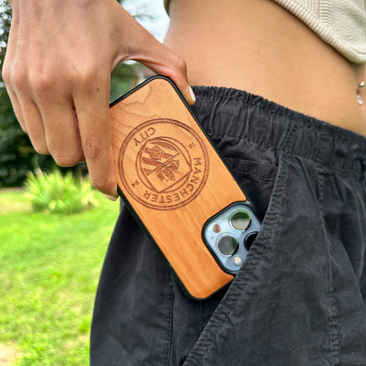 Manchester City FC® Escudo - Funda de Madera