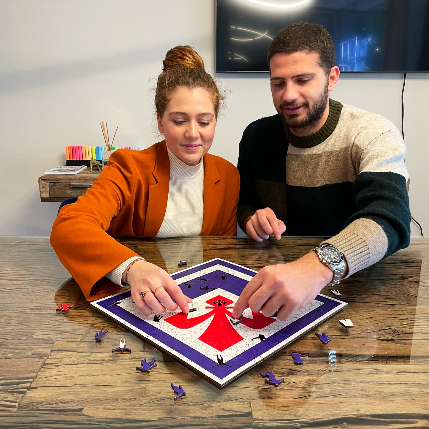 ACF Fiorentina® Escudo - Rompecabezas de Madera