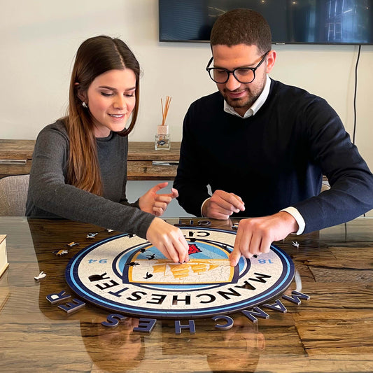 Manchester City FC® Escudo - Rompecabezas de Madera