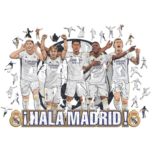 Real Madrid CF® 5 Jugadores - Rompecabezas de Madera Oficial (EDICIÓN LIMITADA)