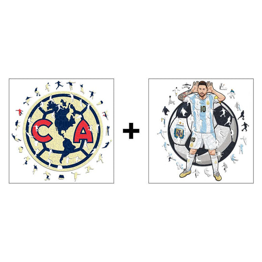 Paquete De 2 Puzzles de Fútbol a tu Elección