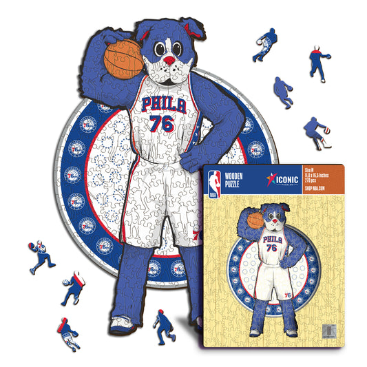 Philadelphia 76ers™ Mascota Rompecabezas de Madera