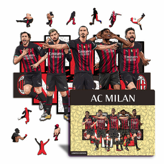 5 Jugadores AC Milan® - Rompecabezas de Madera