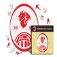 AC Milan® Retro Escudo - Rompecabezas de Madera
