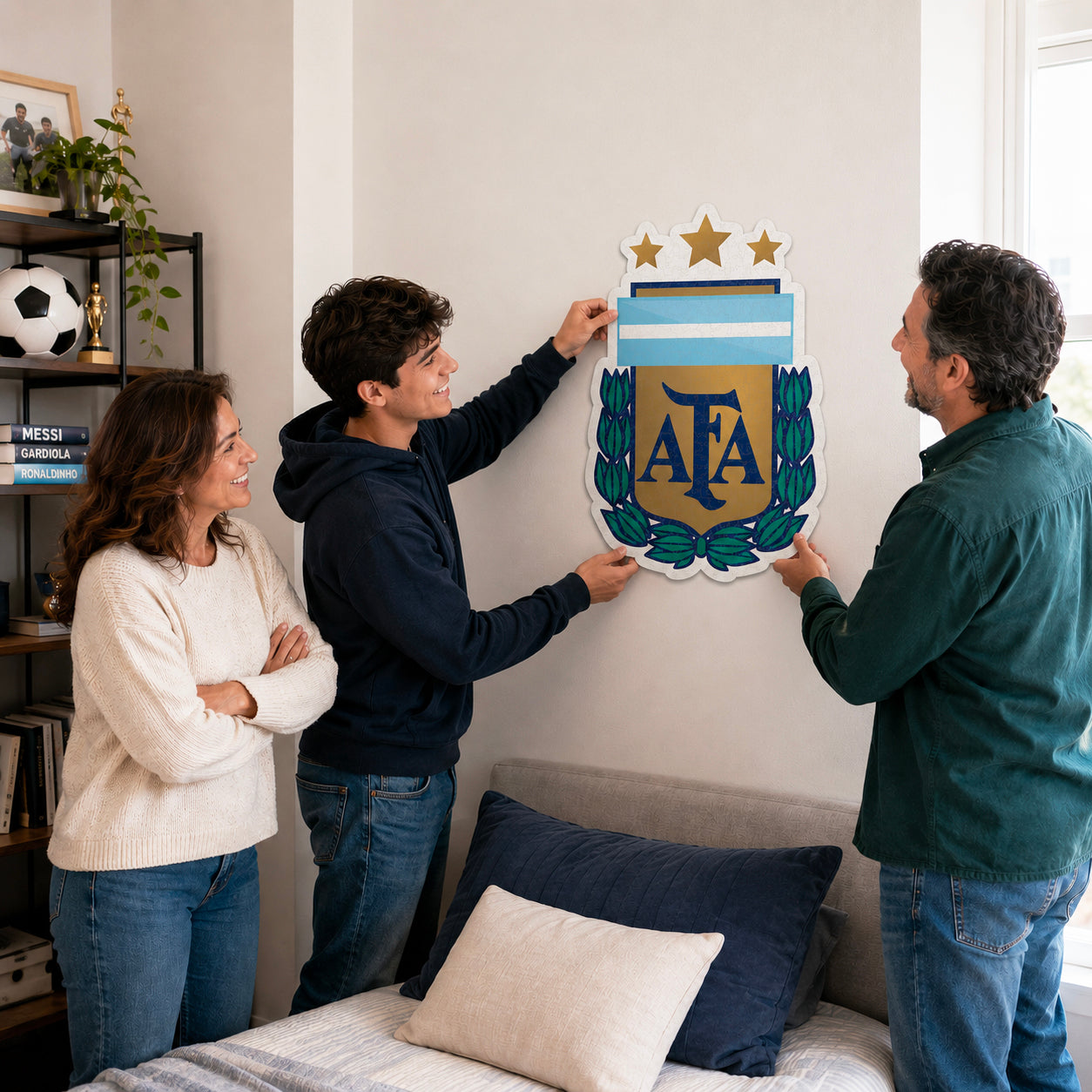 Selección de Fútbol de Argentina® Escudo - Rompecabezas de Madera