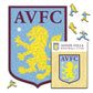 Aston Villa FC® Escudo - Rompecabezas de Madera