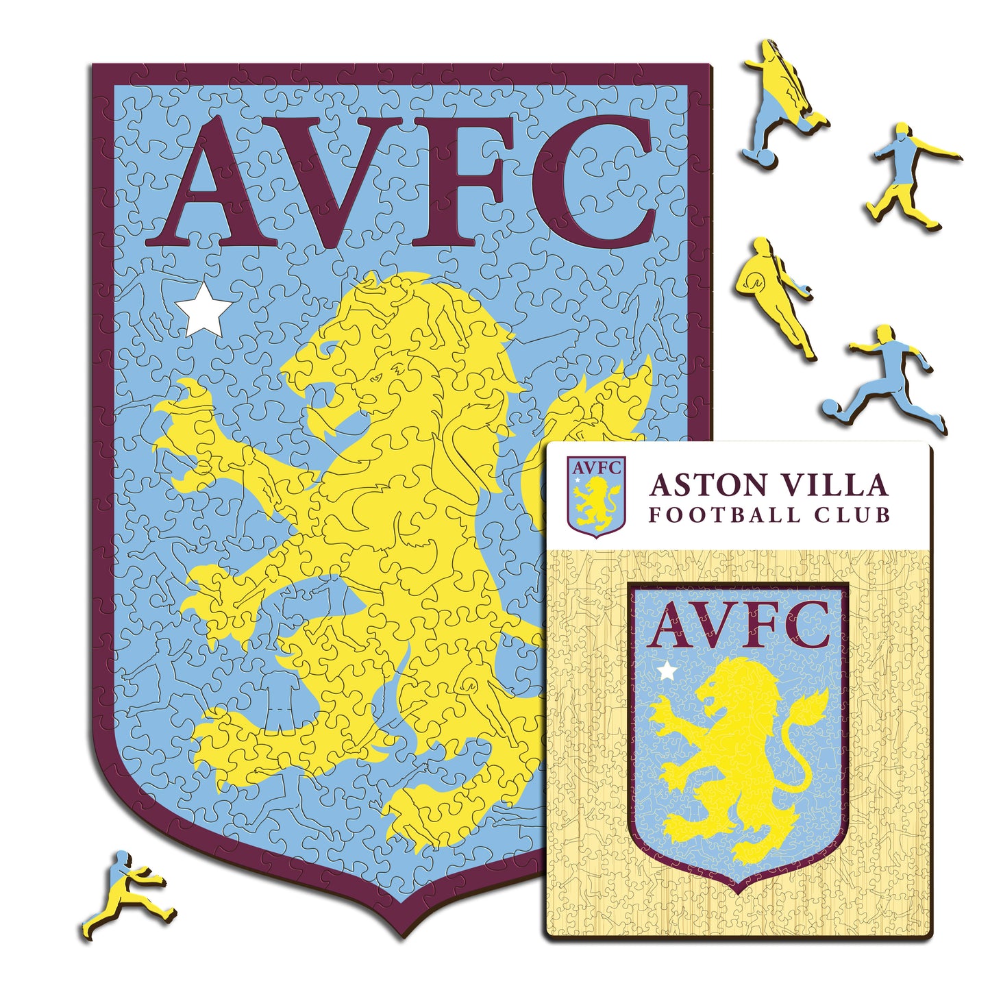 Aston Villa FC® Escudo - Rompecabezas de Madera