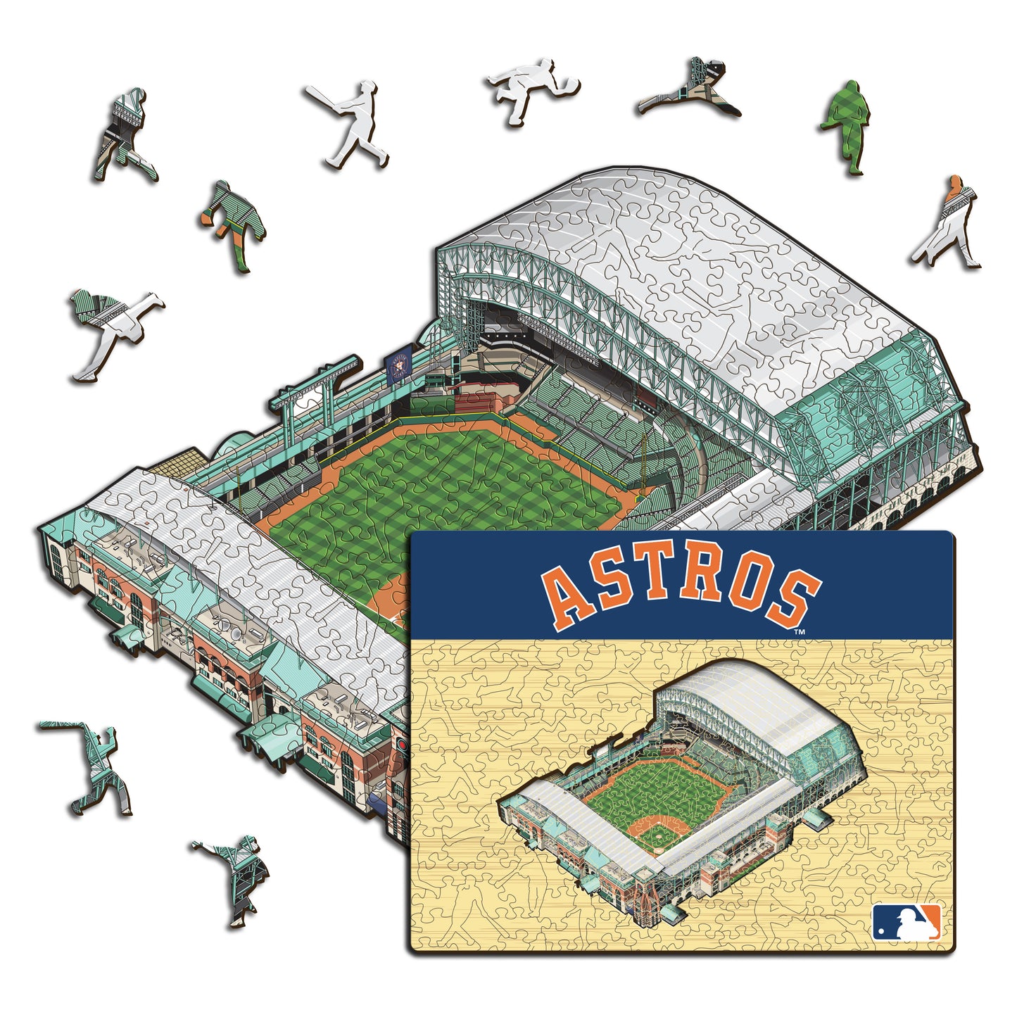 Houston Astros™ Daikin Park - Rompecabezas de Madera