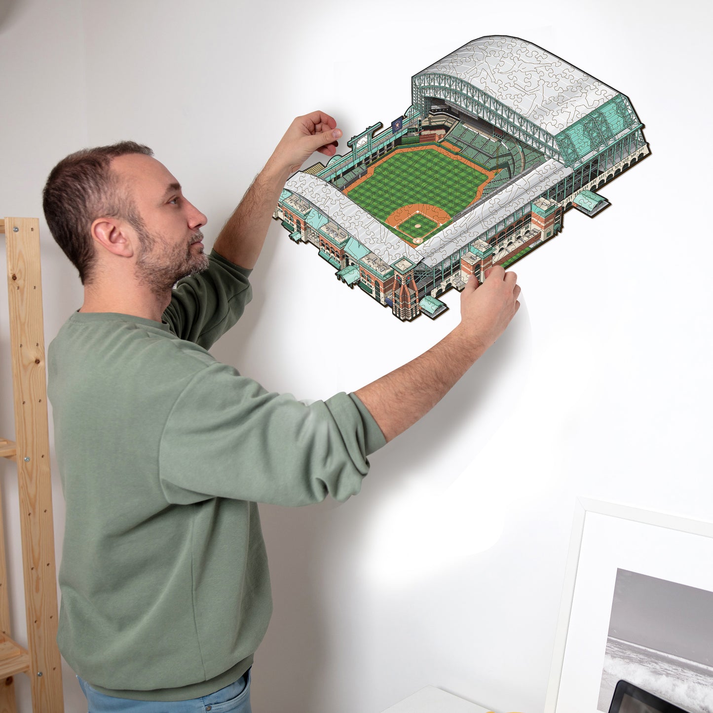 Houston Astros™ Daikin Park - Rompecabezas de Madera