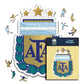 Selección de Fútbol de Argentina® Escudo - Rompecabezas de Madera