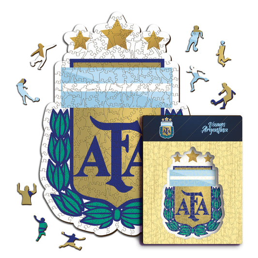 Selección de Fútbol de Argentina® Escudo - Rompecabezas de Madera