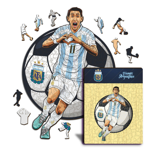 Ángel Di María - Rompecabezas de Madera