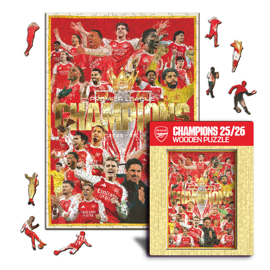 Arsenal FC® Premier League Champions 25/26 - Rompecabezas de Madera