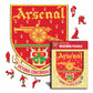Arsenal FC® Escudo Retro - Rompecabezas de Madera