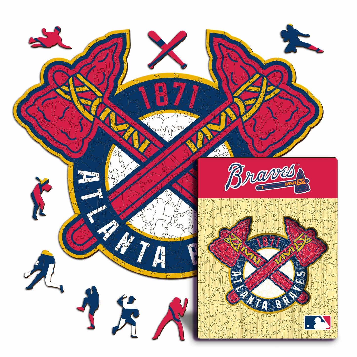 Atlanta Braves™ - Rompecabezas de Madera