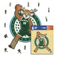 Milwaukee Bucks™ Mascota Rompecabezas de Madera