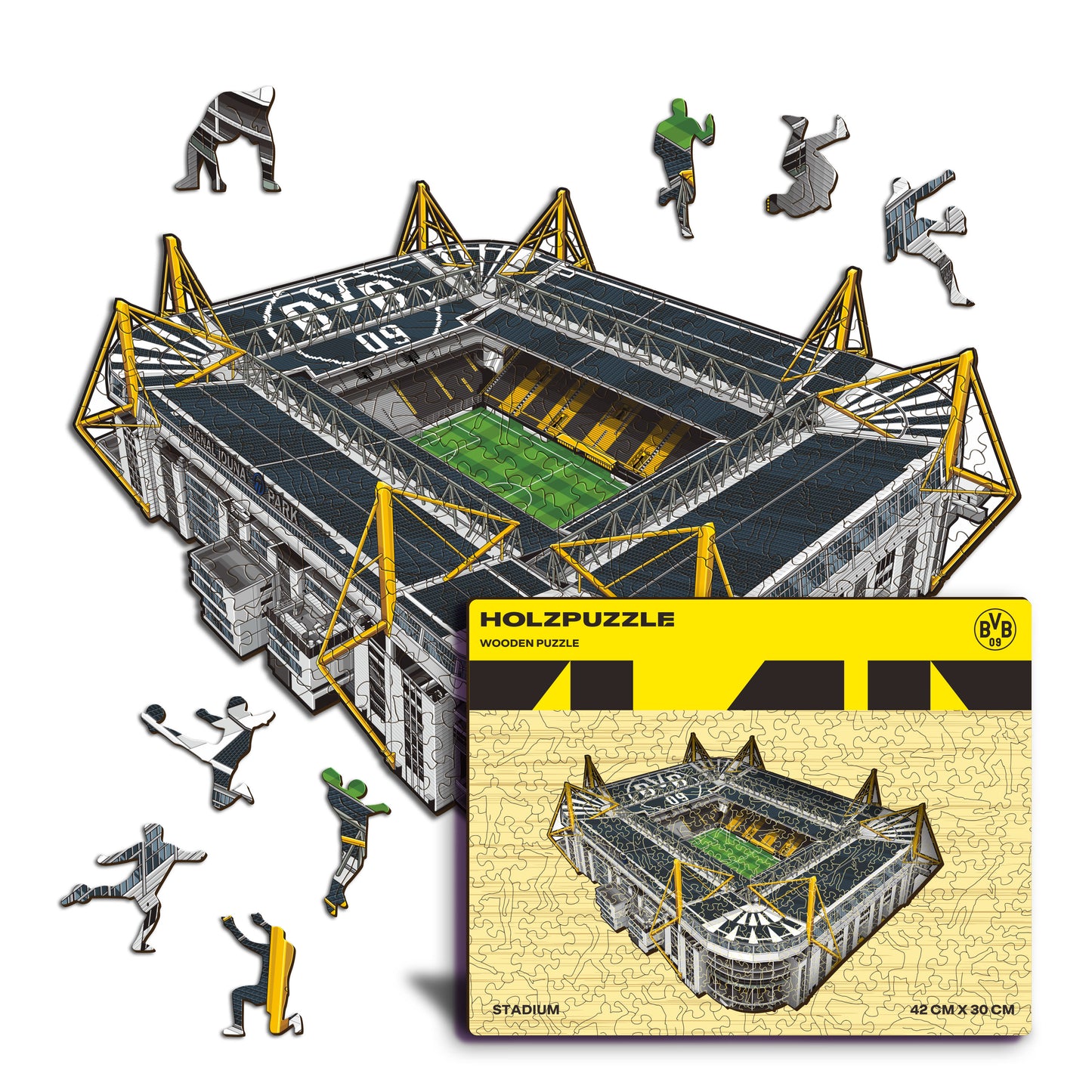 Borussia Dortmund® Signal Iduna Park - Rompecabezas de Madera