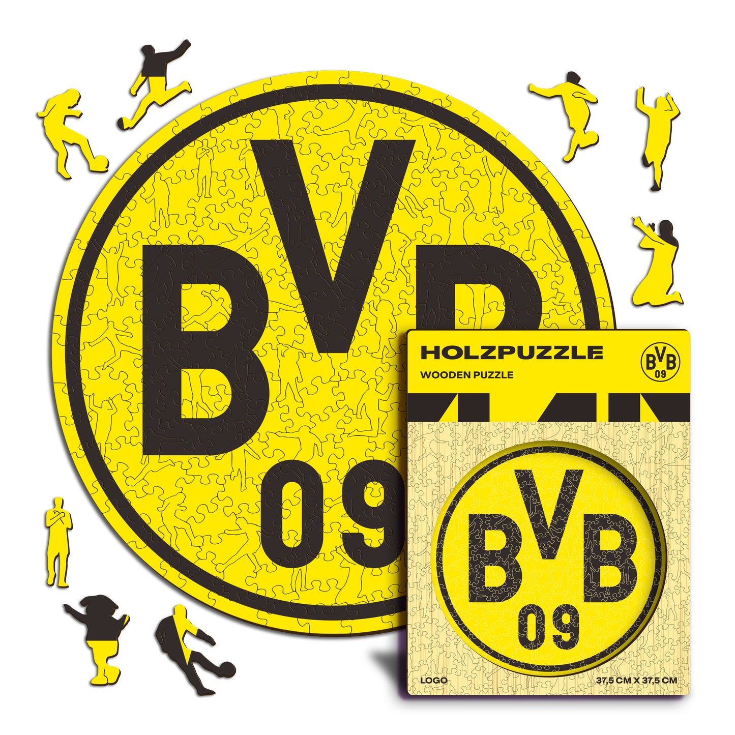 Borussia Dortmund® Escudo - Rompecabezas de Madera