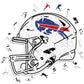 Buffalo Bills™ Casco - Rompecabezas de Madera