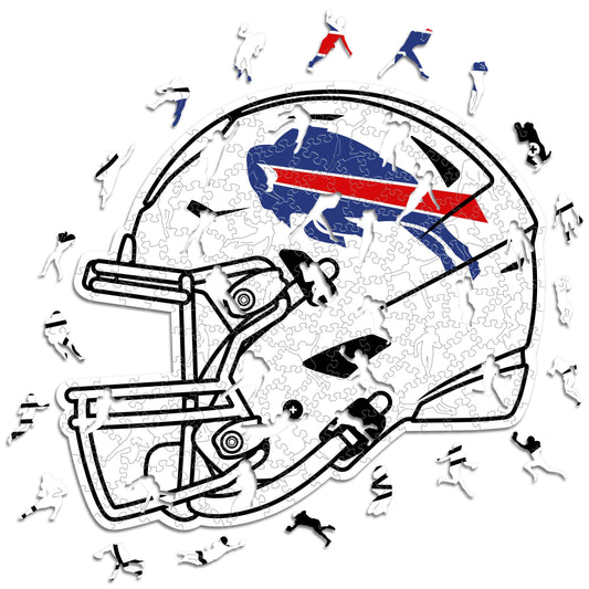 Buffalo Bills™ Casco - Rompecabezas de Madera