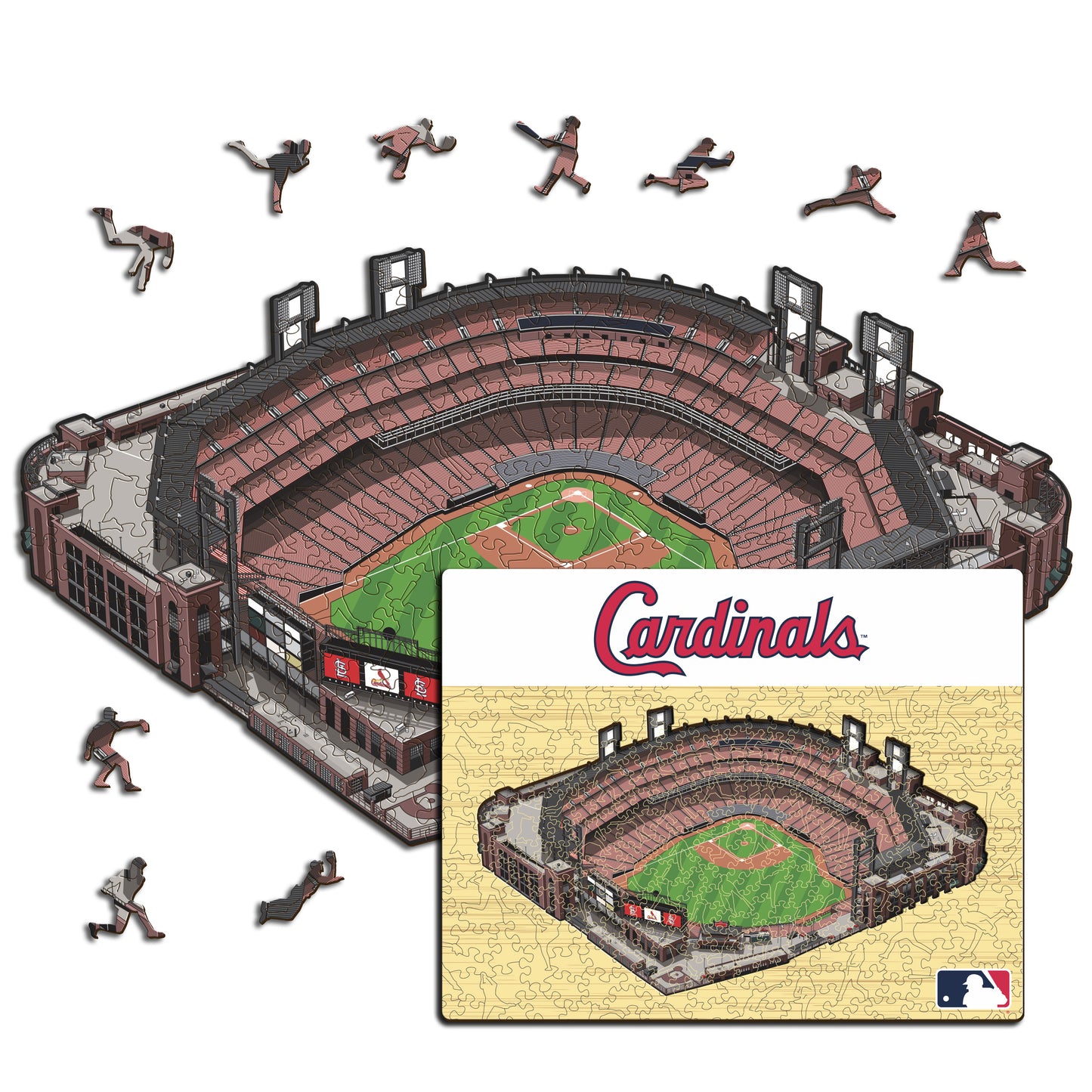 St. Louis Cardinals™ Busch Stadium - Rompecabezas de Madera