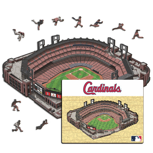 St. Louis Cardinals™ Busch Stadium - Rompecabezas de Madera