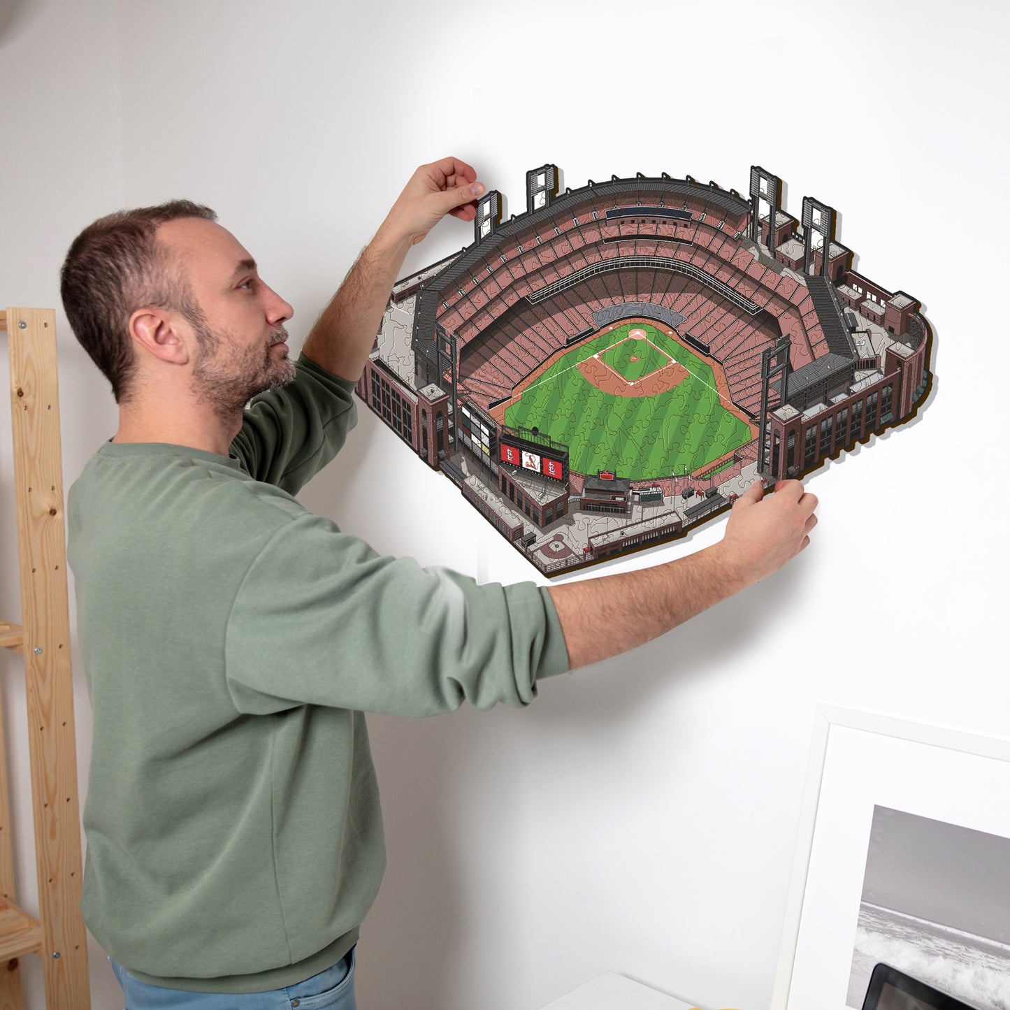 St. Louis Cardinals™ Busch Stadium - Rompecabezas de Madera