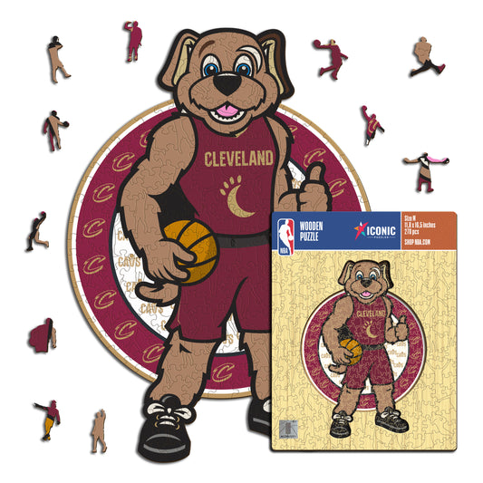 Cleveland Cavaliers™ Mascota Rompecabezas de Madera