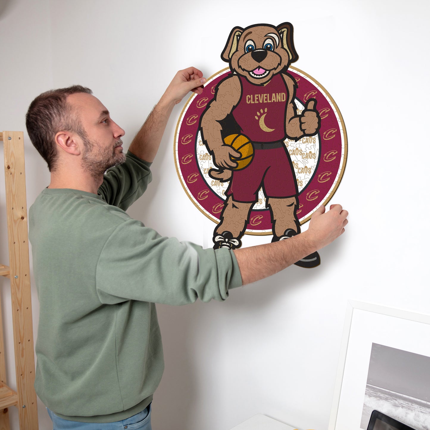 Cleveland Cavaliers™ Mascota Rompecabezas de Madera