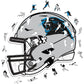 Carolina Panthers™ Casco - Rompecabezas de Madera