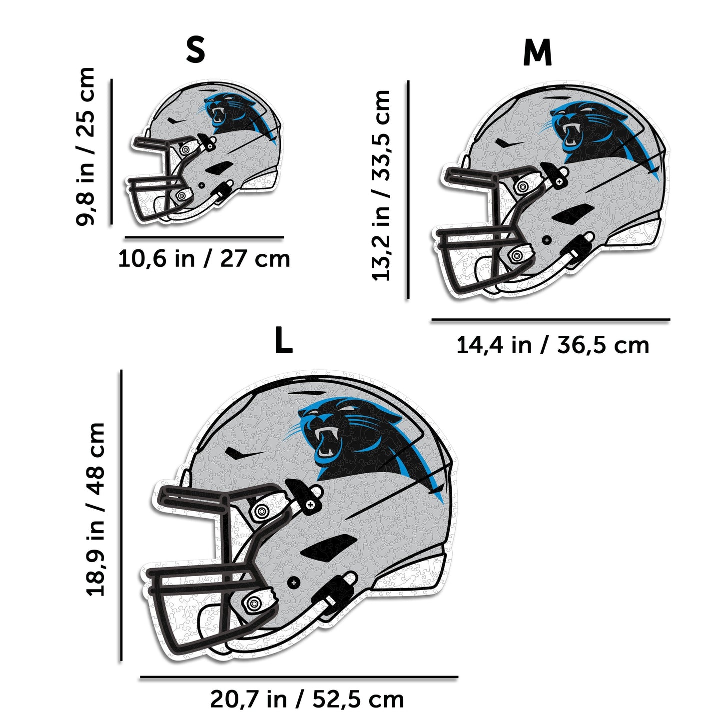 Carolina Panthers™ Casco - Rompecabezas de Madera