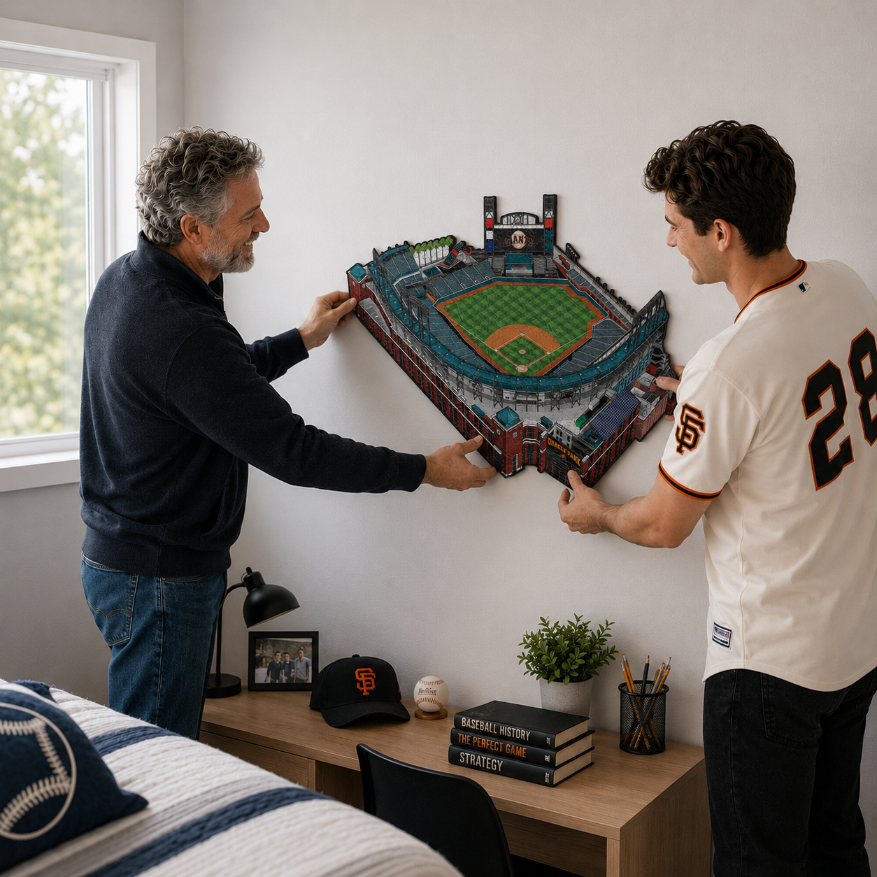 San Francisco Giants™ Oracle Park - Rompecabezas de Madera
