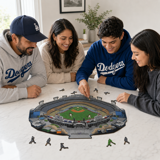 Los Angeles Dodgers™ Dodger Stadium - Rompecabezas de Madera