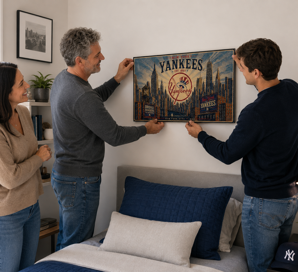 New York Yankees™ Skyline - Rompecabezas de Madera