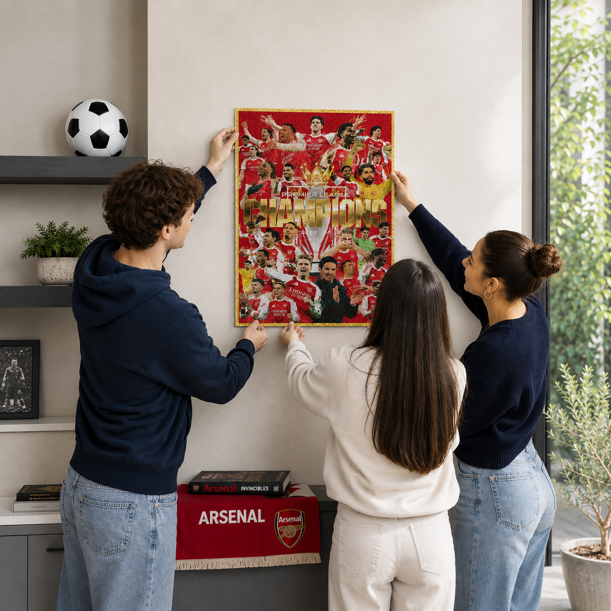 Arsenal FC® Premier League Champions 25/26 - Rompecabezas de Madera