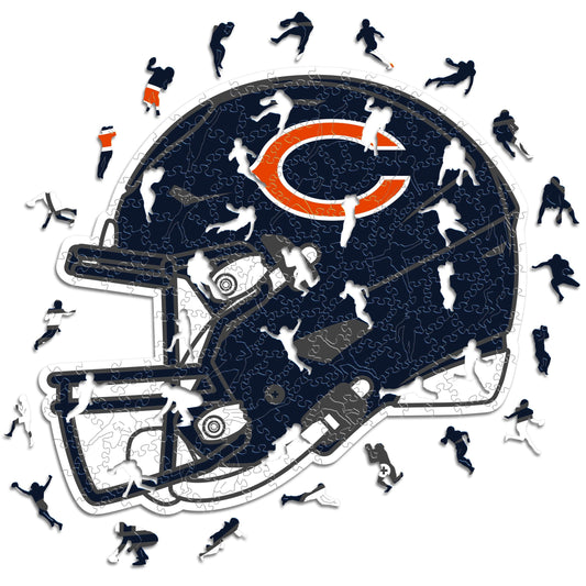 Chicago Bears™ Casco - Rompecabezas de Madera
