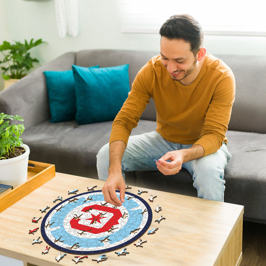 Chicago Fire® Escudo - Rompecabezas de Madera