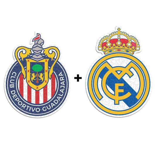 2 PACK Chivas® Escudo + FC Real Madrid CF® Escudo