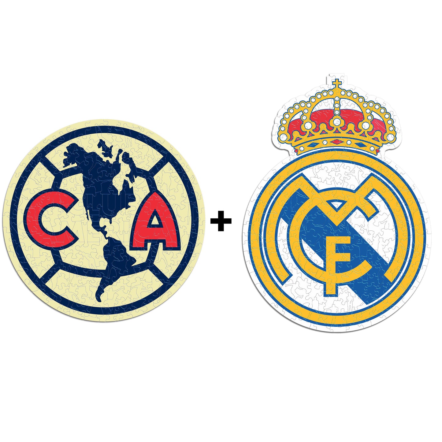 2 PACK Club América® Escudo + Real Madrid CF® Escudo