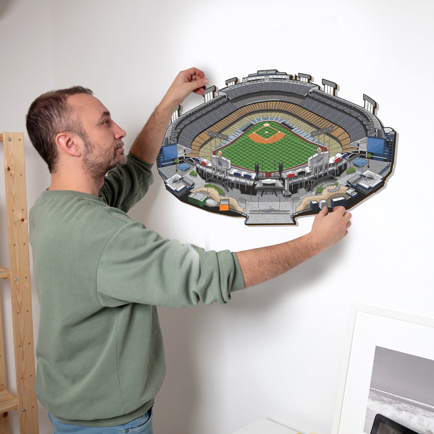 Los Angeles Dodgers™ Dodger Stadium - Rompecabezas de Madera
