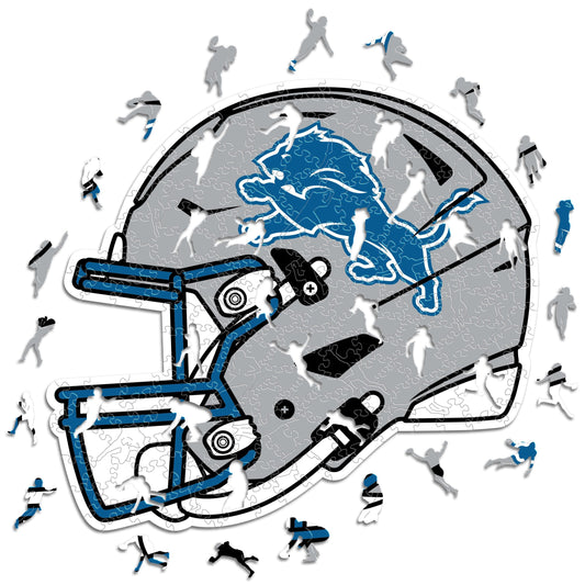 Detroit Lions™ Casco - Rompecabezas de Madera