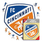 Cincinnati FC® Escudo - Rompecabezas de Madera