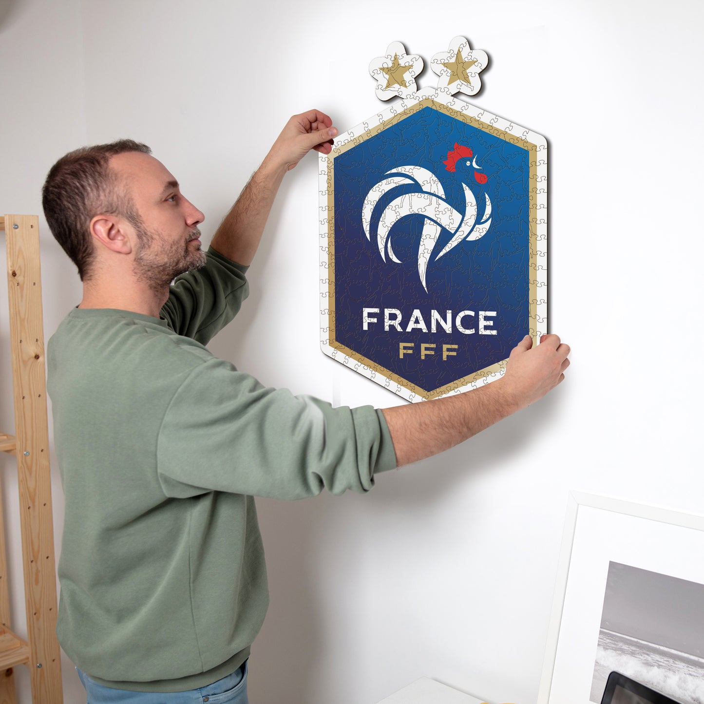 Selección Francesa® Escudo - Rompecabezas de Madera