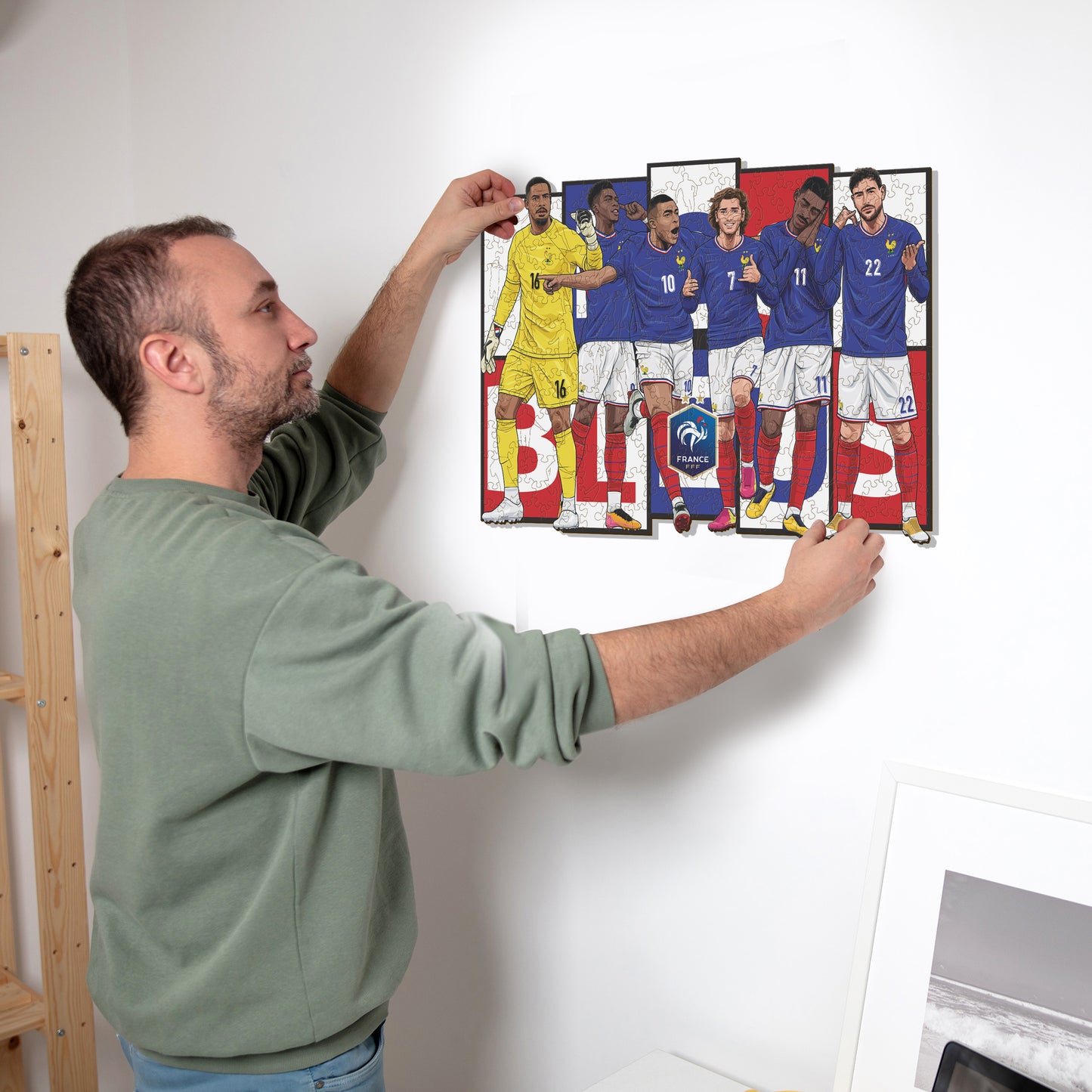 Selección Francesa® 6 Jugadores - Rompecabezas de Madera