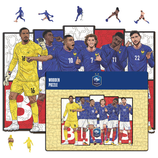 Selección Francesa® 6 Jugadores - Rompecabezas de Madera
