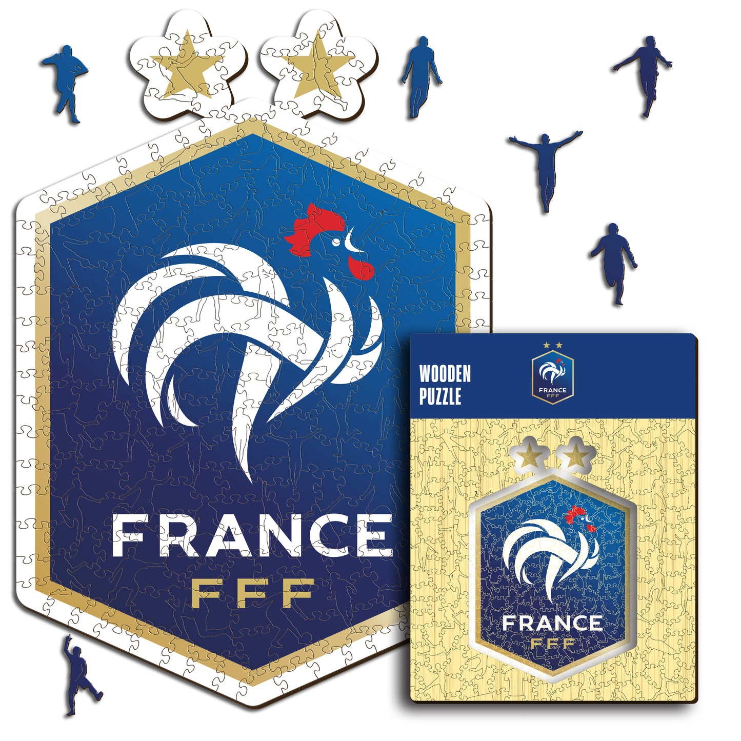 Selección Francesa® Escudo - Rompecabezas de Madera