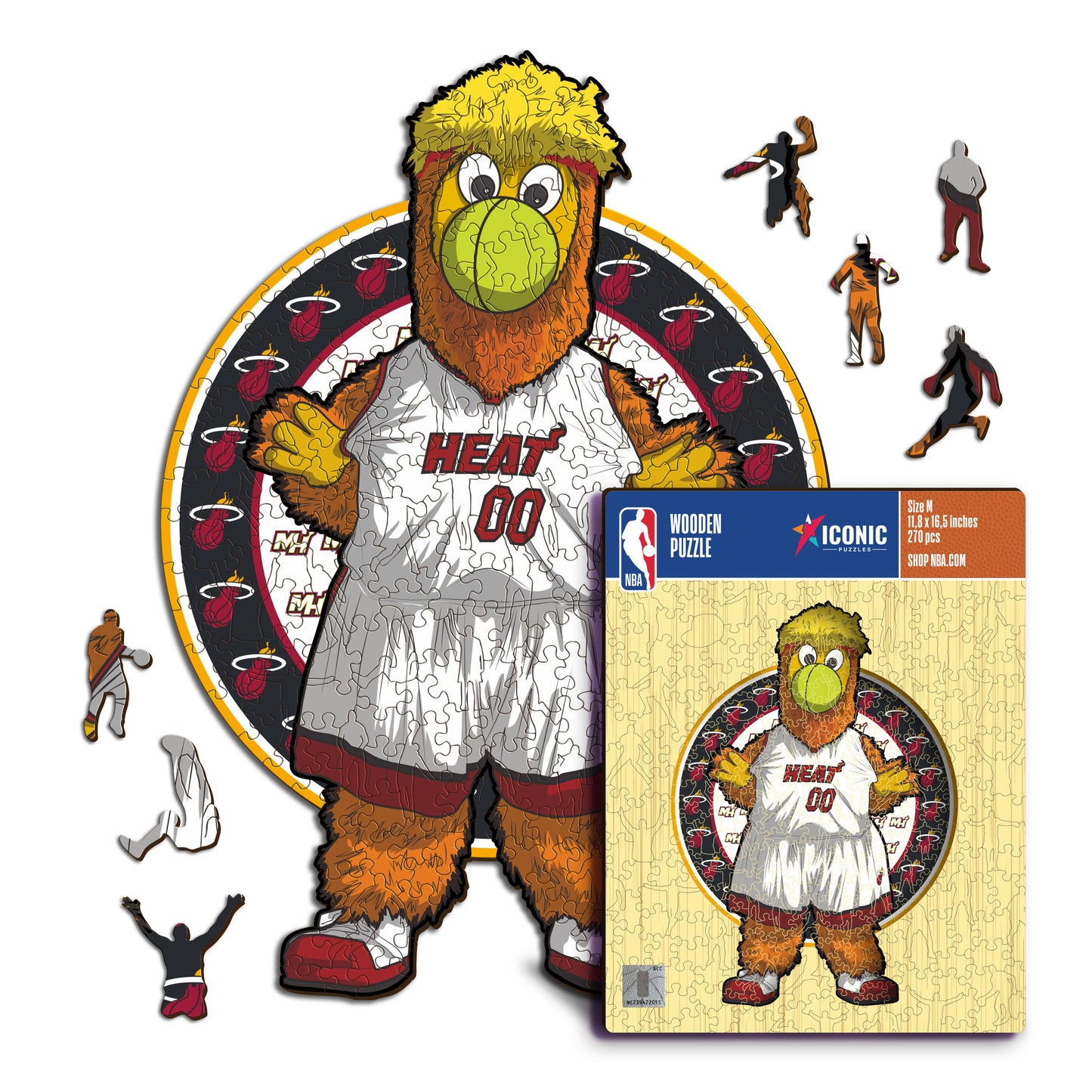 Miami Heat™ Mascota Rompecabezas de Madera