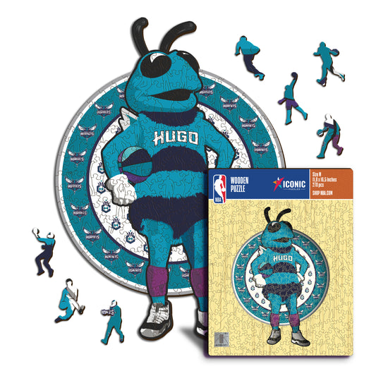Charlotte Hornets™ Mascota Rompecabezas de Madera